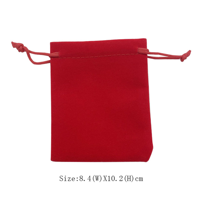 الحقيبة المخملية الحمراء المخصصة للفنون والحرف اليدوية